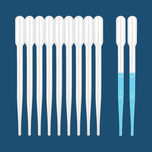 3ml Pipettes (10-pack) Vinegar Eels Harvesting Tool. Prime Dechlorinator Measurer. Fish Medicine Measurer.